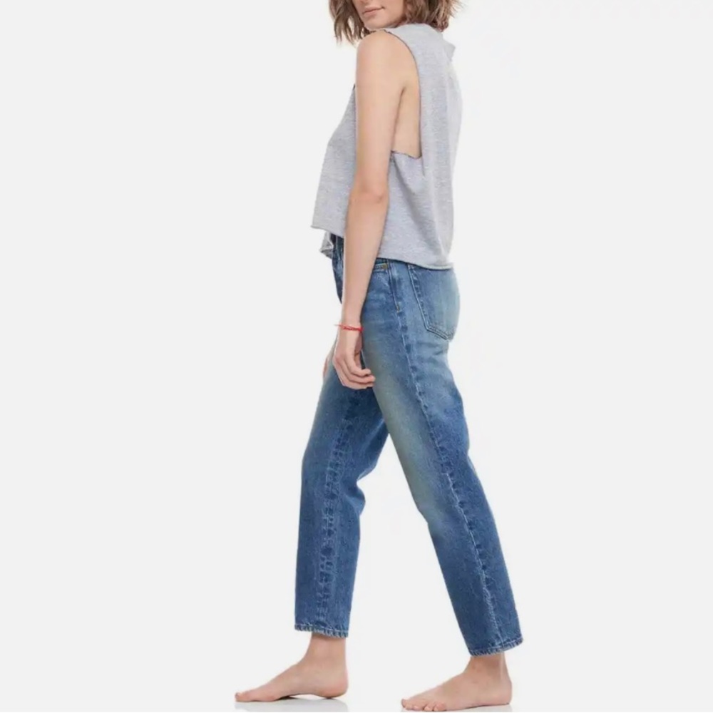 NWT Free People Sandrine Rose Straight Leg Indigo Jeans Womens size:27